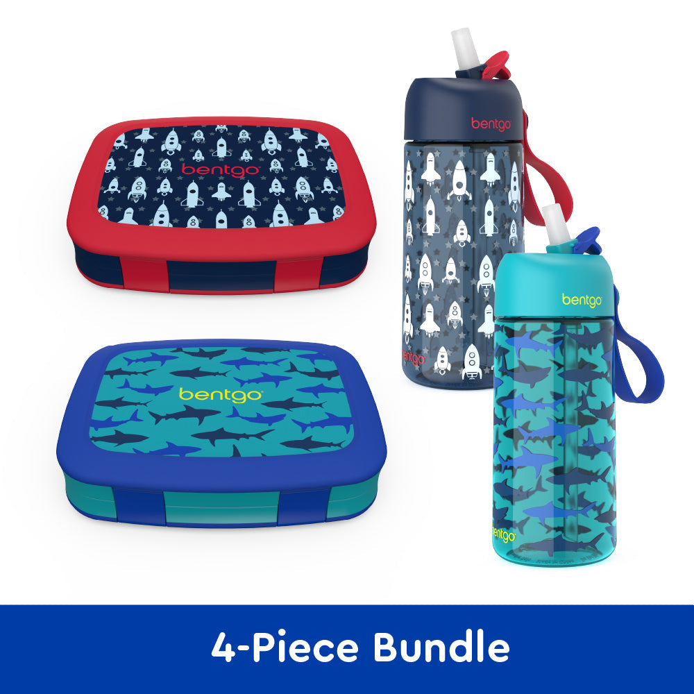 bentgo-kids-prints-lunch-boxes-and-water-bottles-m8 bentgo-lunch-box-bottle-bundle-rocket-shark-1.jpg
